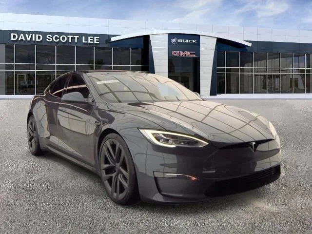 Used 2022 Gray Tesla Plaid image 2