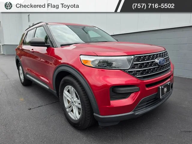 Used 2021 Rapid Red Metallic Tinted Clearcoat Ford XLT image 11