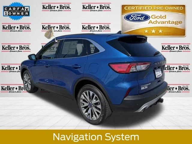 Certified Used 2022 Blue Metallic Ford Titanium image 6