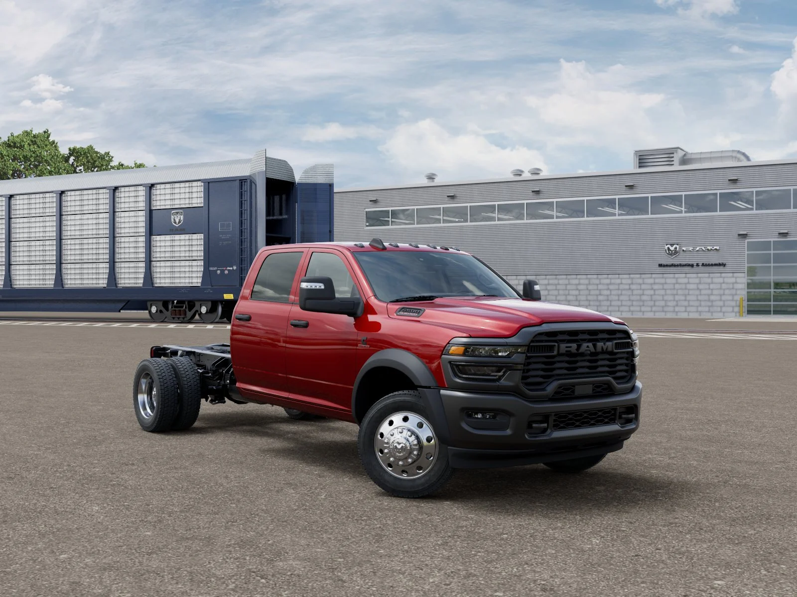 New 2027 Molten Red Pearl-Coat Paint RAM TRADESMAN image 3