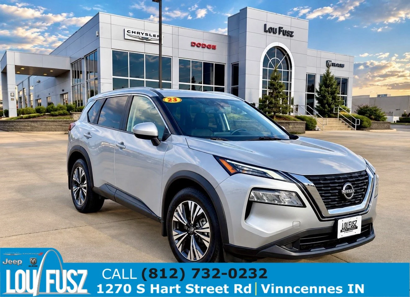 Used 2023 Brilliant Silver Metallic Nissan SV image 1