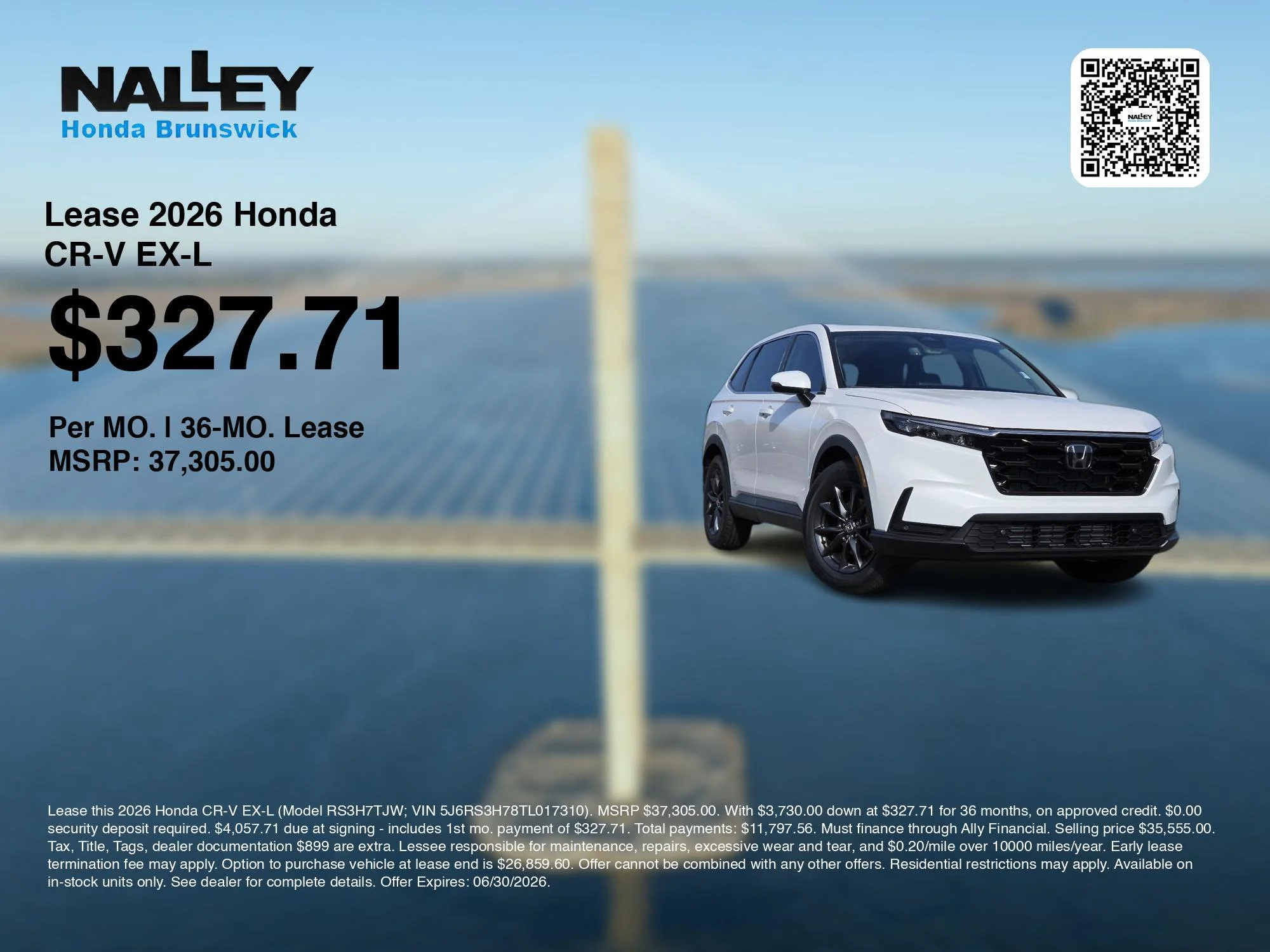 New 2026 Platinum White Pearl Honda EX-L image 3