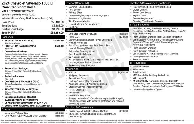 Used 2024 Summit White Chevrolet LT image 37