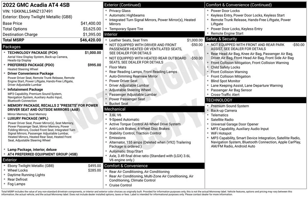 Used 2022 Black GMC AT4 image 12