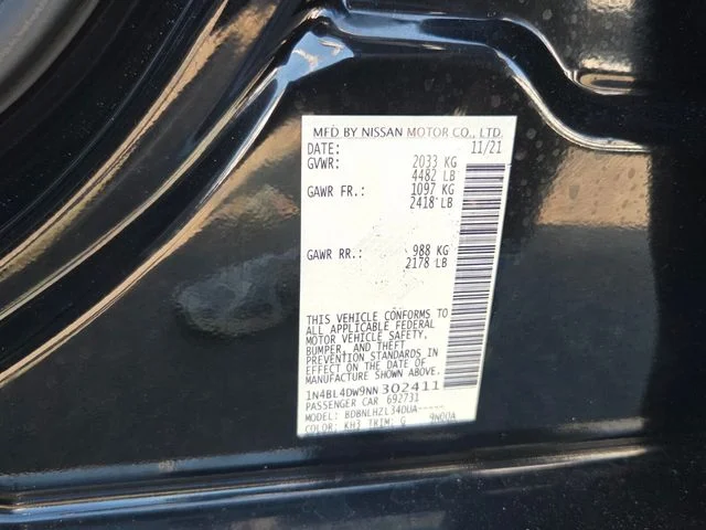 Used 2022 Black Nissan 2.5 SV image 6