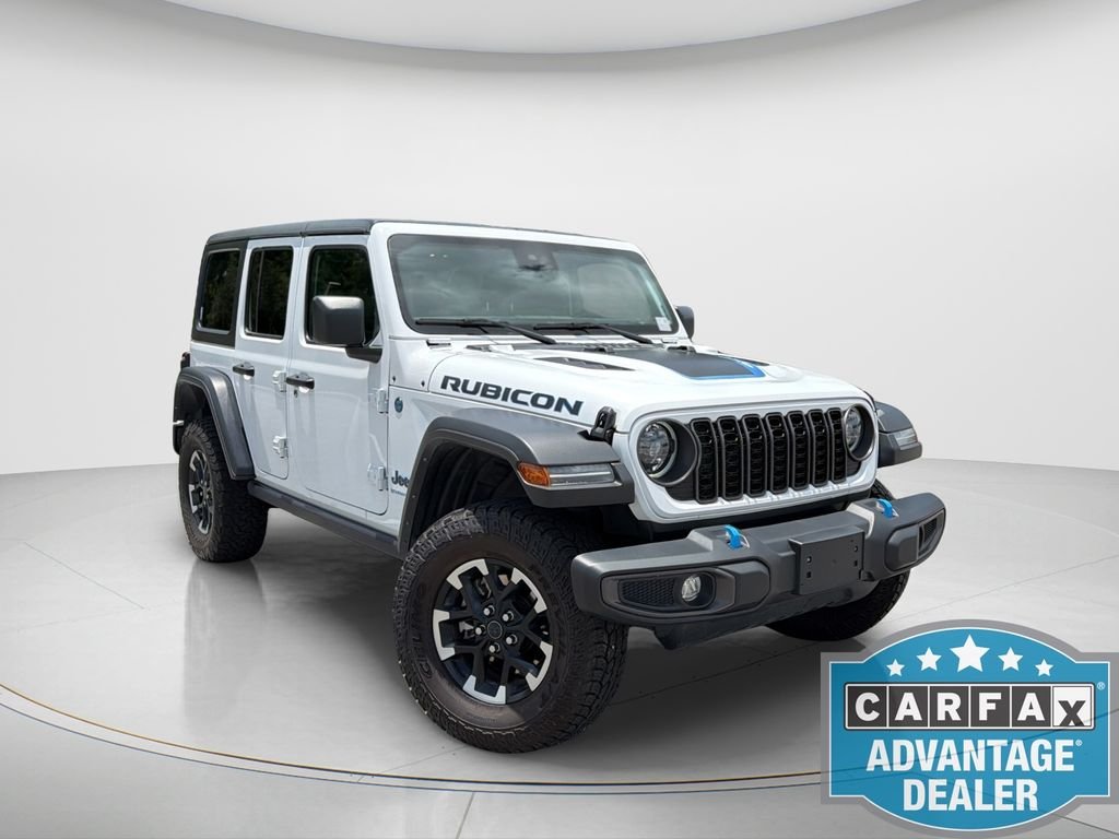 Used 2024 White Jeep Rubicon 4xe image 3