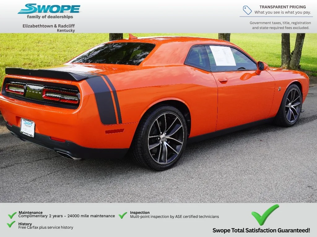 Used 2017 Go Mango Dodge 392 Hemi Scat Pack Shaker image 3
