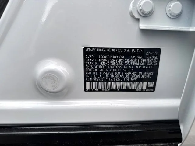 New 2026 Platinum White Honda EX-L image 17