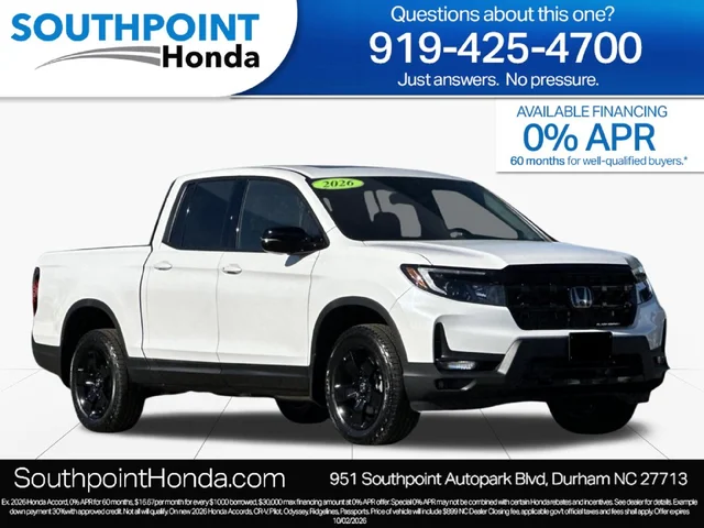 2026 Honda Ridgeline Black Edition