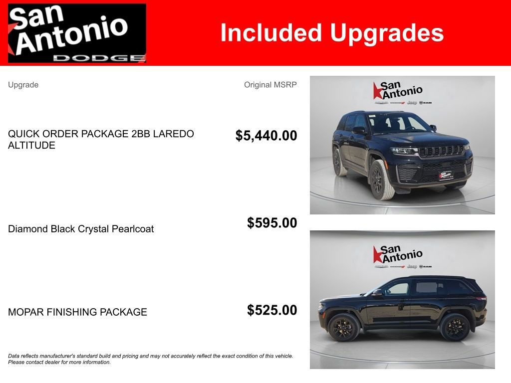 New 2026 Diamond Black Crystal Pearl-Coat Exterior Paint Jeep Altitude image 6
