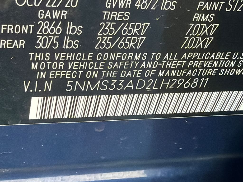 Used 2020 Blue Hyundai SEL image 32