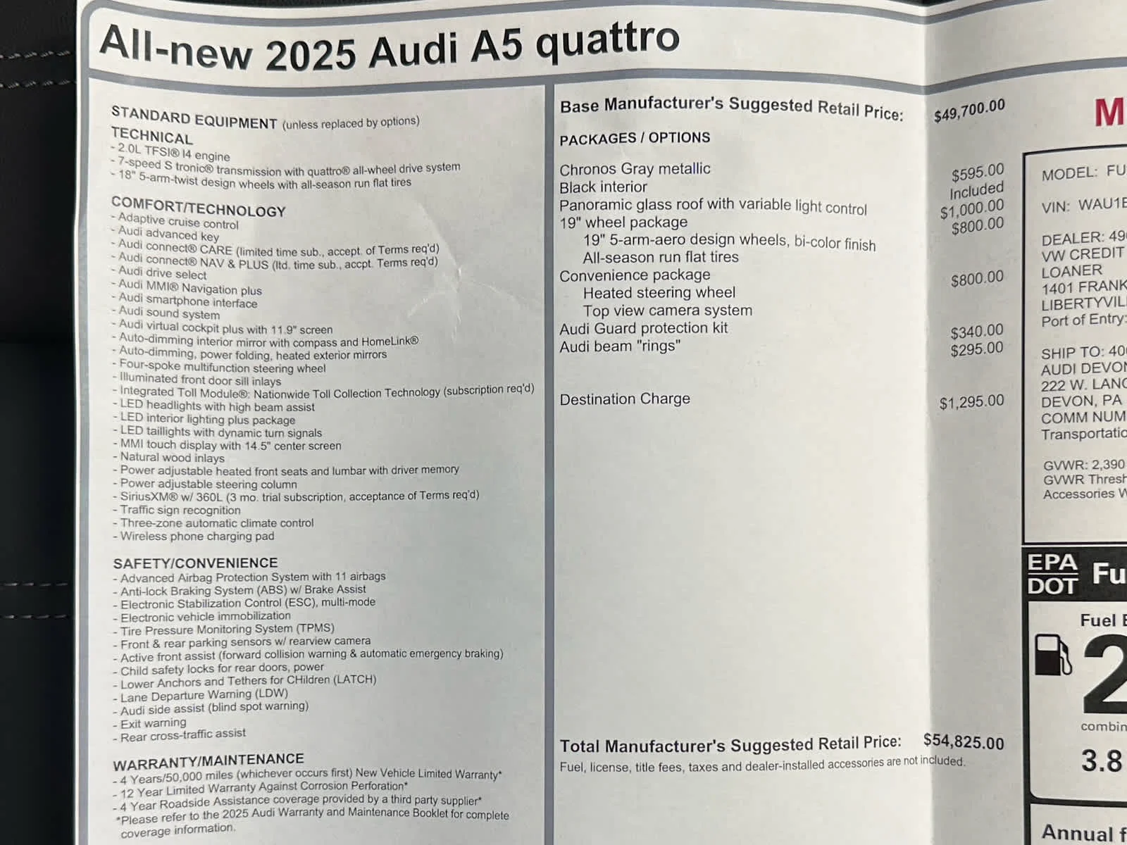 2025 Audi New A5 Premium - Photo 42