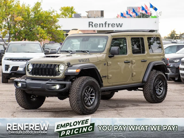 2026 Jeep Wrangler Willys 392* 4 Door 4x4, 470 HORSEPOWER, Sky One-Touch Power Top
