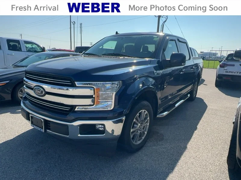 Certified Used 2019 Velocity Blue Metallic Ford LARIAT 2WD SuperCrew 5.5