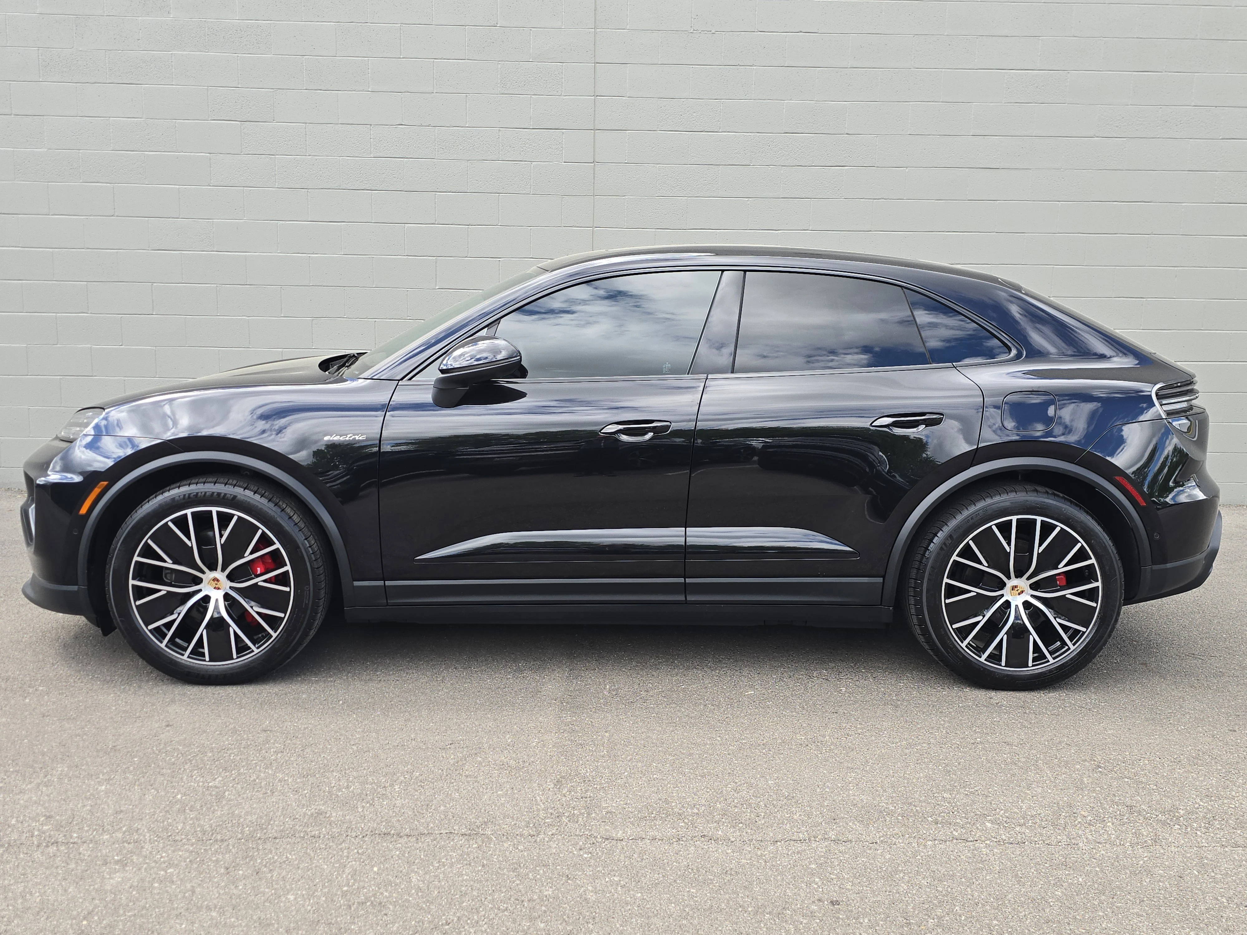 Certified Used 2025 Jet Black Metallic Porsche Electric 4S image 2