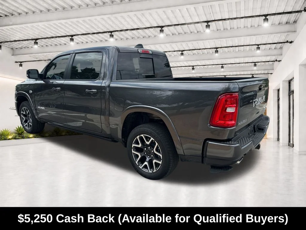 New 2026 Granite Crystal Metallic Clear-Coat Exterior Paint RAM Laramie image 8