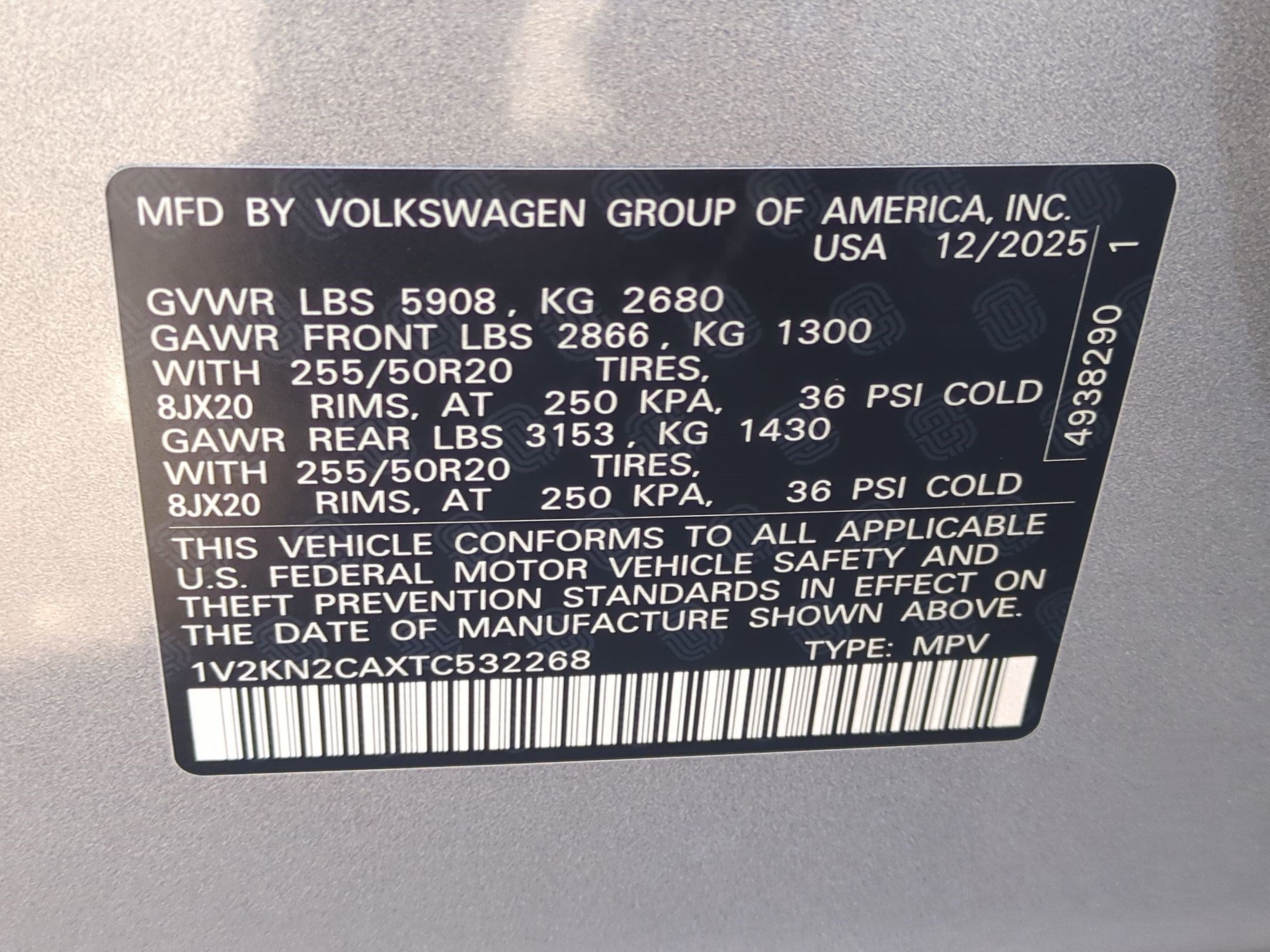 New 2026 Silver Mist Metallic Volkswagen 2.0T SE w/Technology image 19