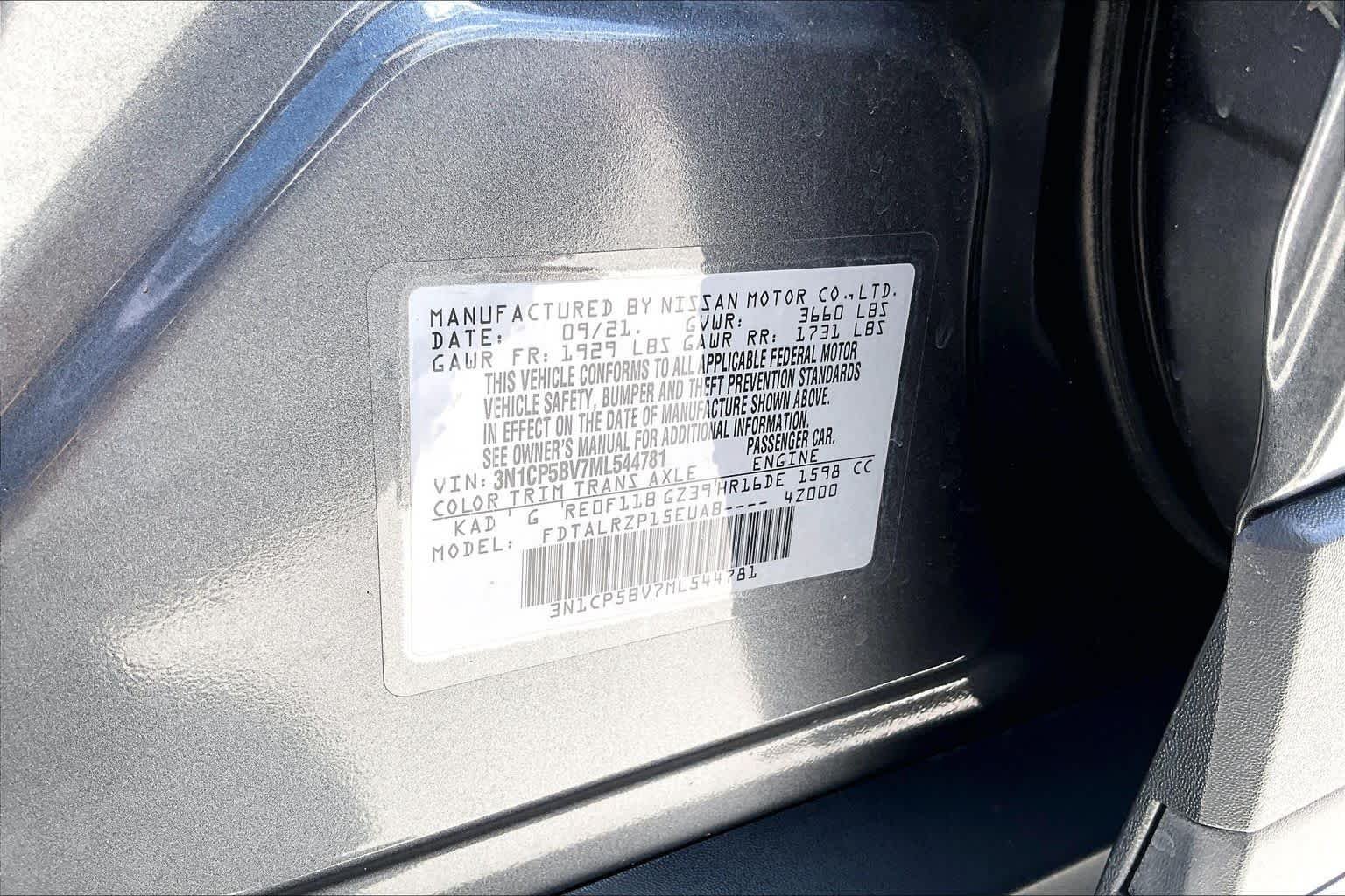 Used 2021 Gun Metallic Nissan S image 32