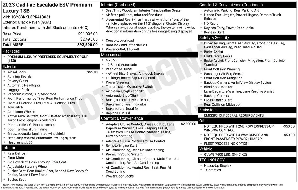 Used 2023 Black Cadillac Premium image 17
