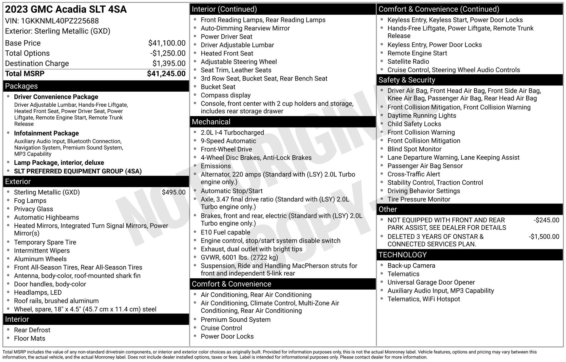 2023 GMC Acadia SLT FWD's photo