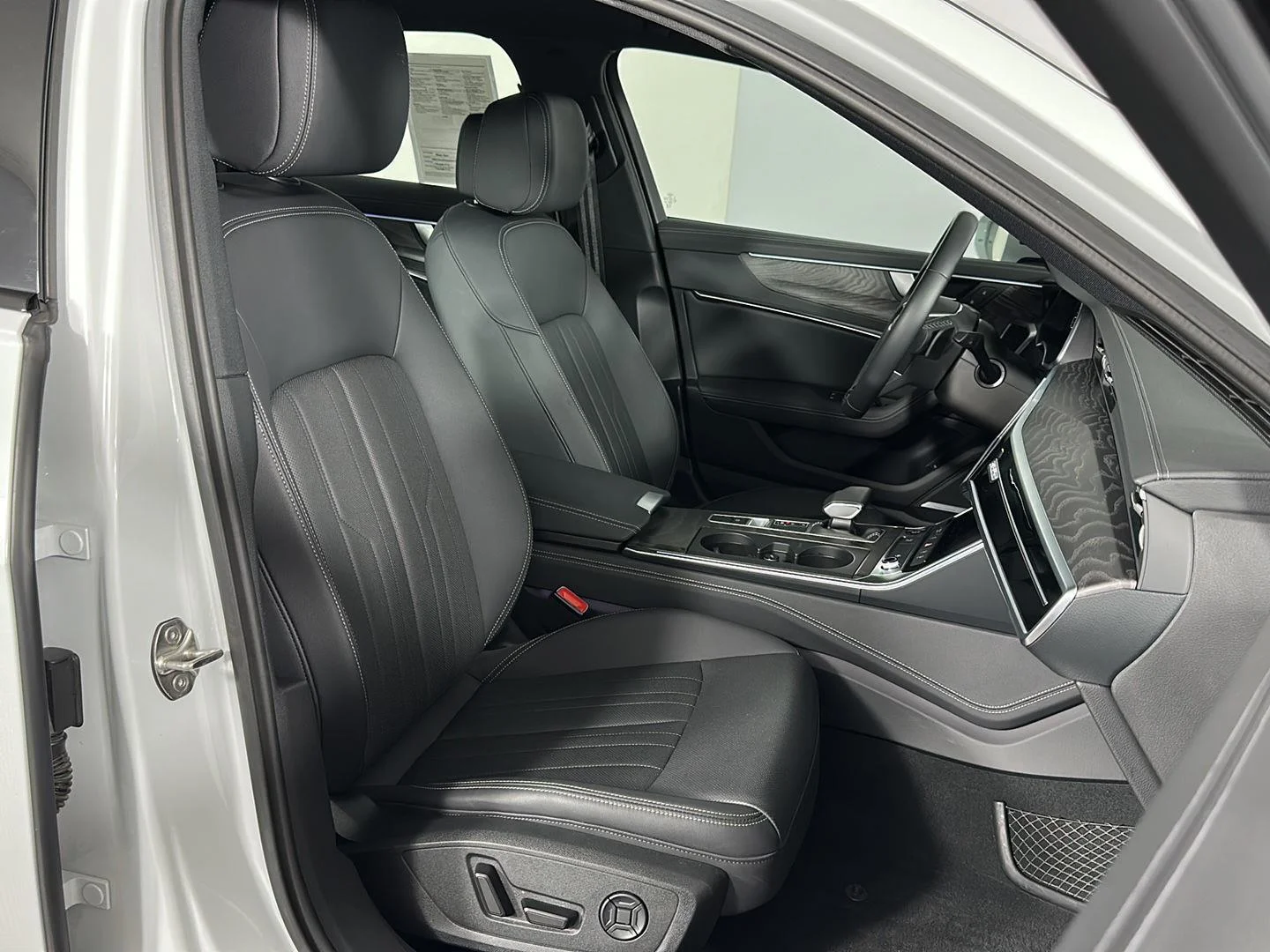 Used 2025 Glacier White Metallic Audi Premium Plus image 2