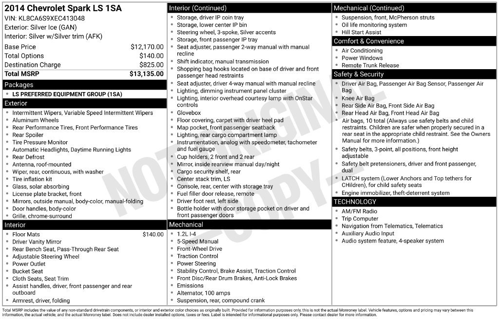 Used 2014 Silver Chevrolet LS image 6