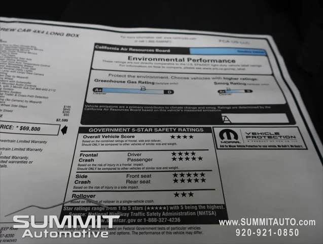 New 2026 Diamond Black Crystal Pearl-Coat Exterior Paint RAM BIG HORN image 45