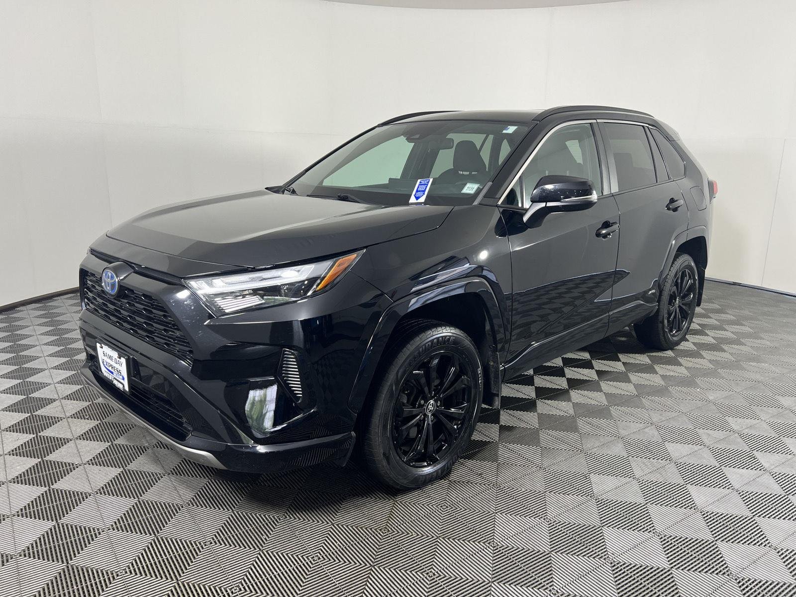 Used 2022 Midnight Black Metallic Toyota Hybrid SE image 7