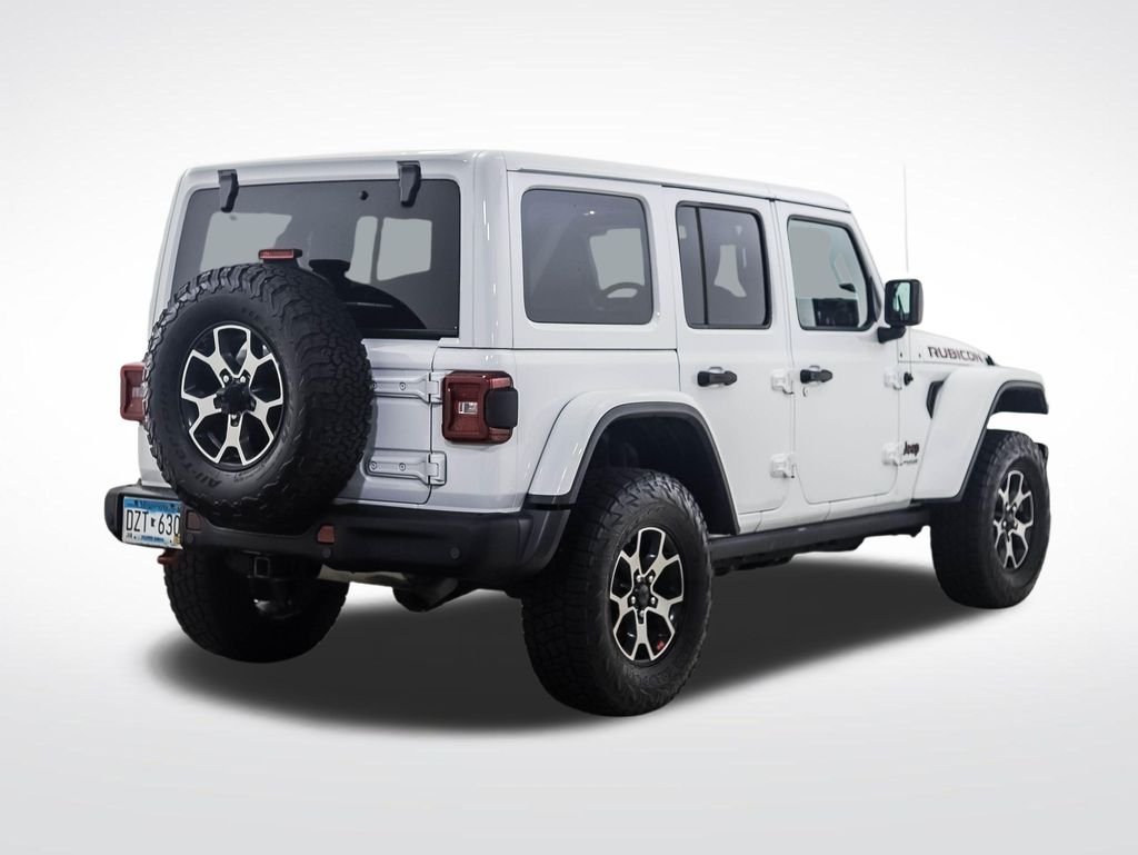 Used 2020 Bright White Clearcoat Jeep Unlimited Rubicon image 5