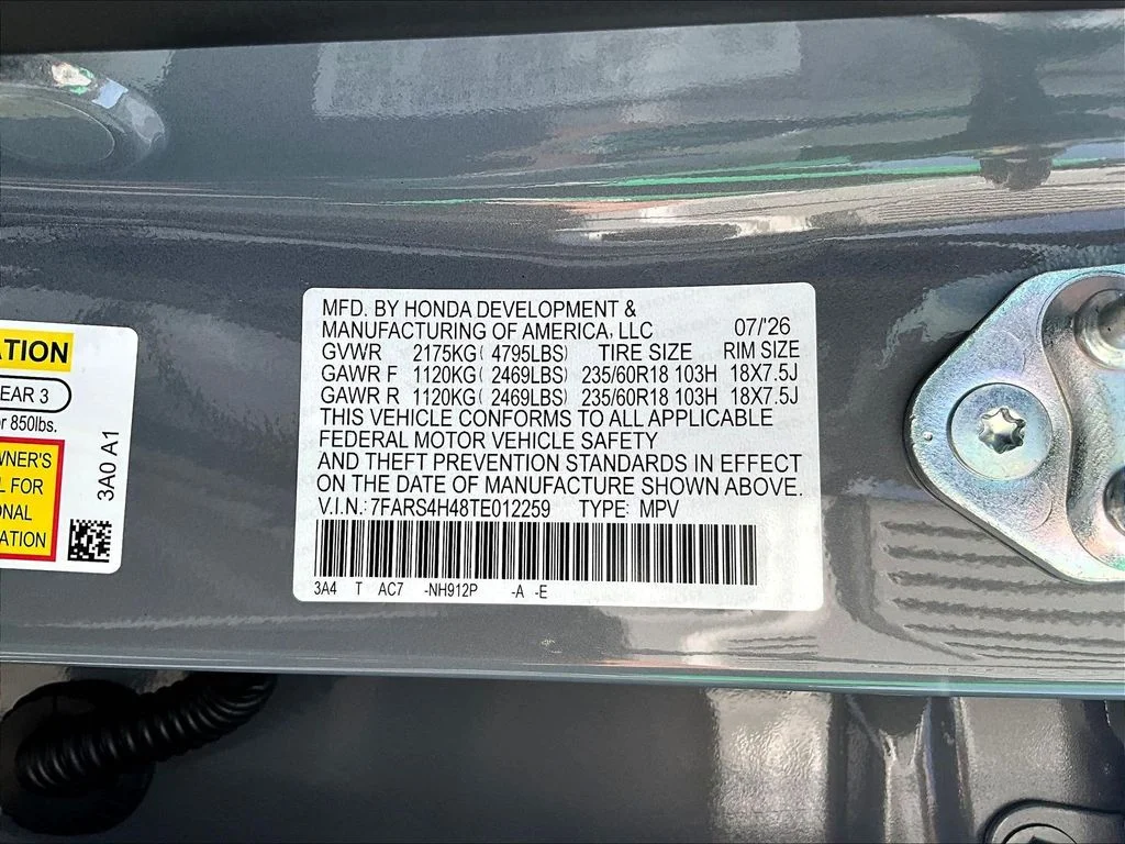 New 2026 Urban Gray Pearl Honda AWD EX image 20
