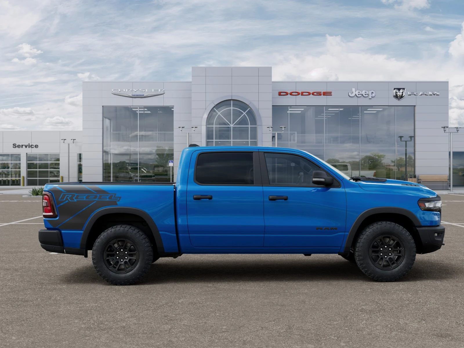New 2026 Hydro Blue Pearl-Coat Exterior Paint RAM Rebel image 21
