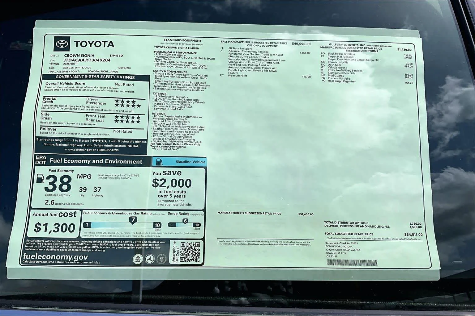 New 2026 Oxygen White Toyota Limited image 19