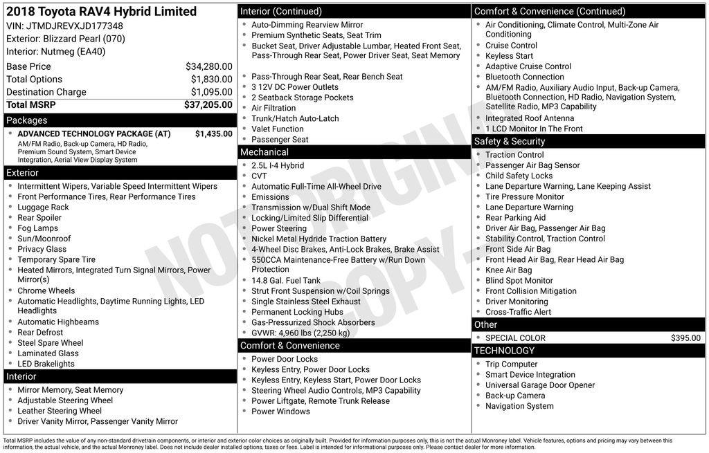 Used 2018 White Toyota Limited image 6