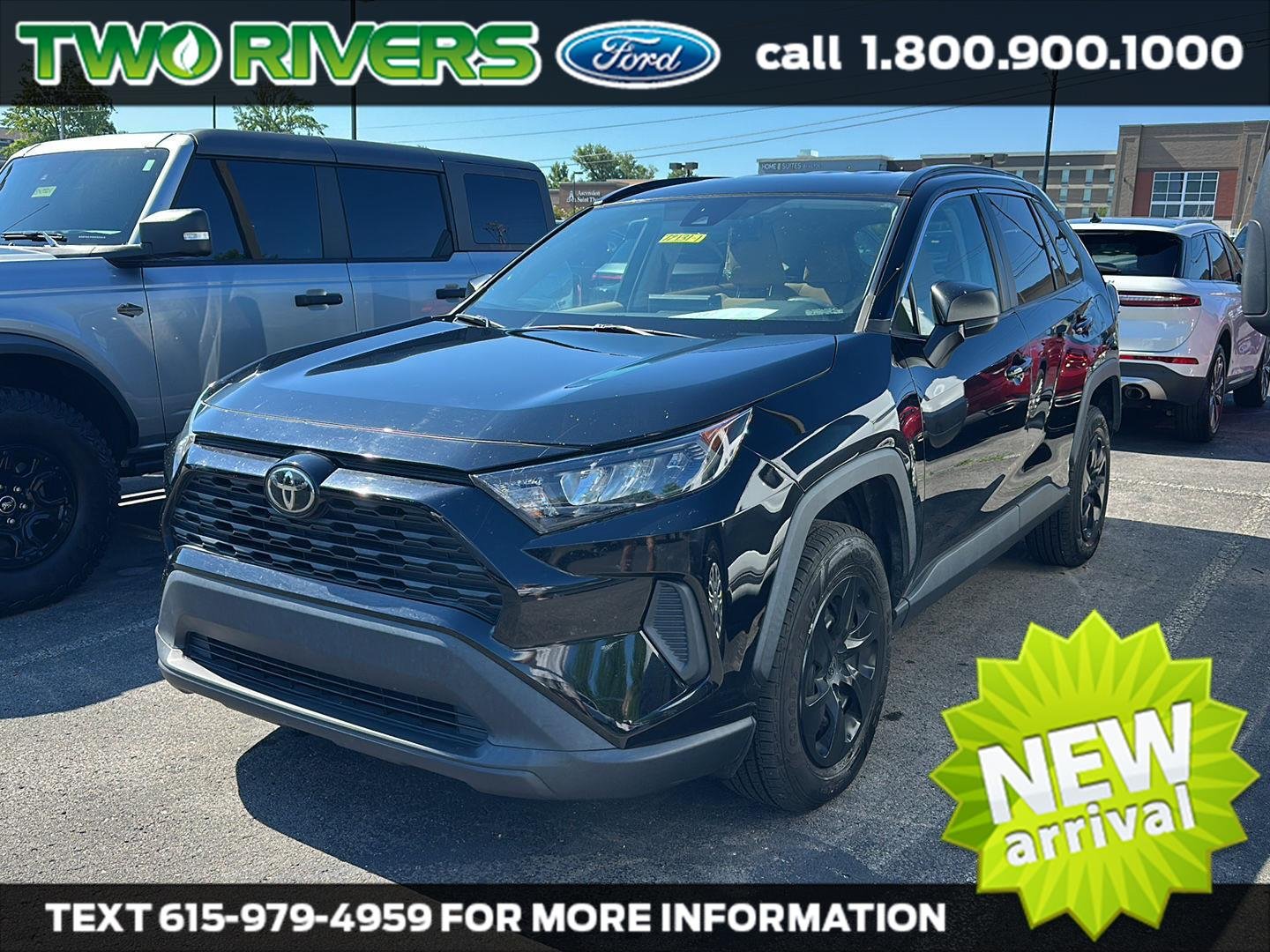 Used 2019 Midnight Black Metallic Toyota LE image 1