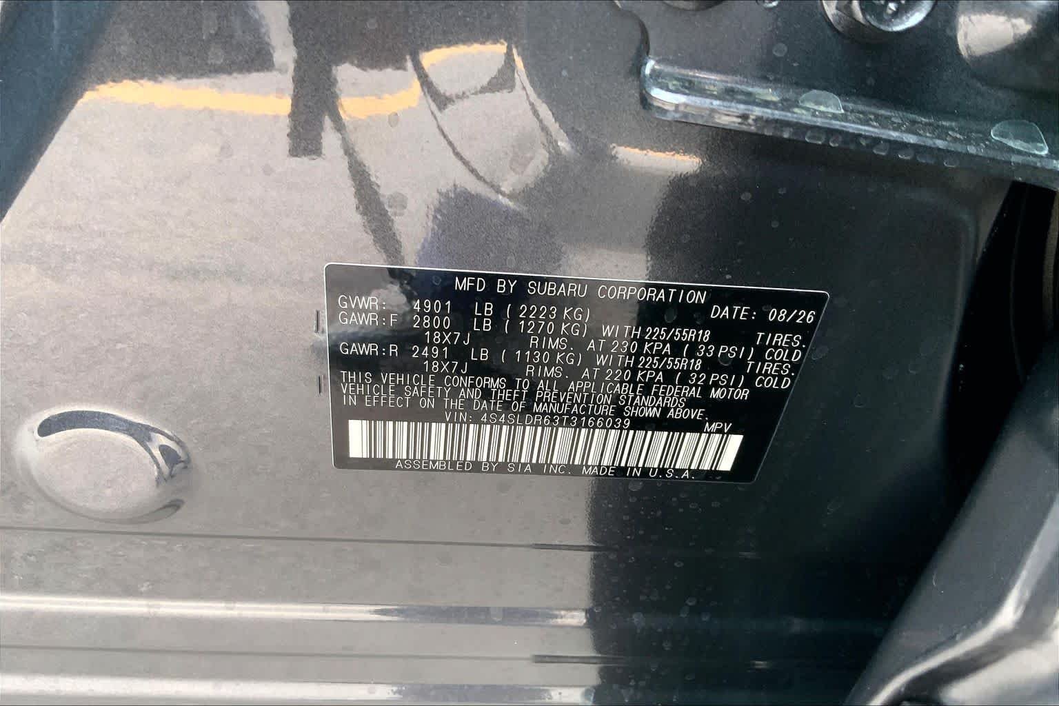 New 2026 MAGNETITE GRAY METALLIC Subaru Limited image 19