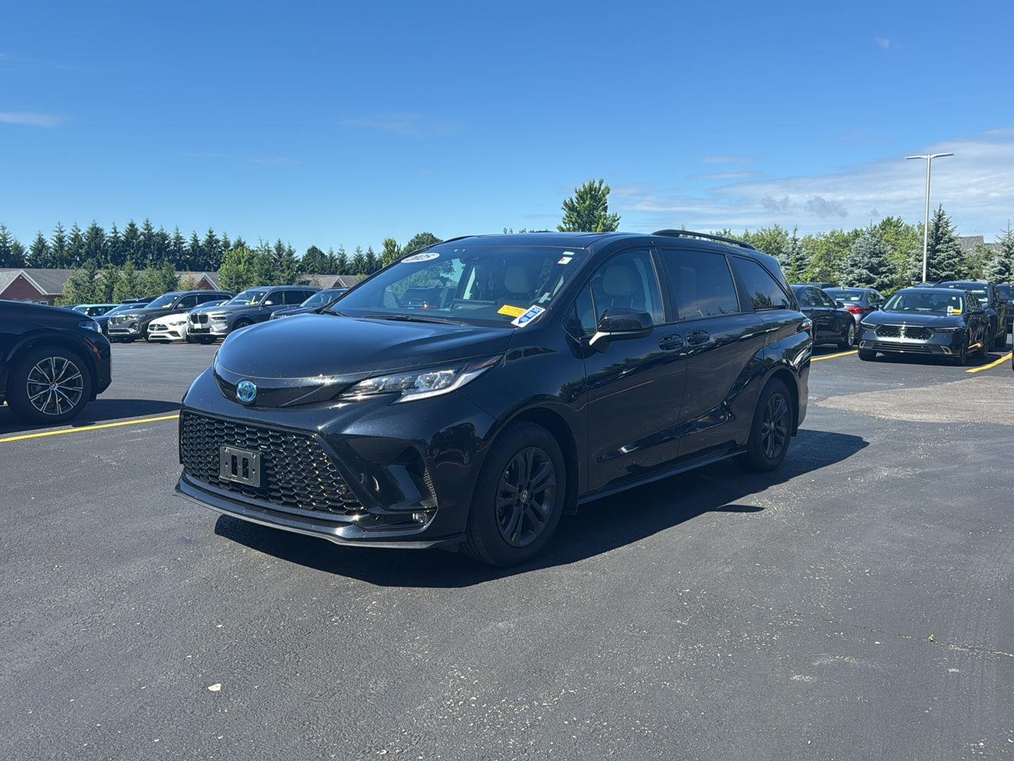 Used 2025 Midnight Black Metallic Toyota XSE image 7