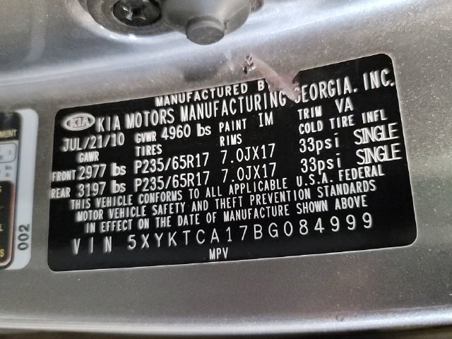 Used 2011 Titanium Silver Kia LX image 33