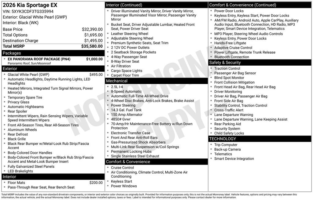 2026 Kia Sportage EX - Photo 6