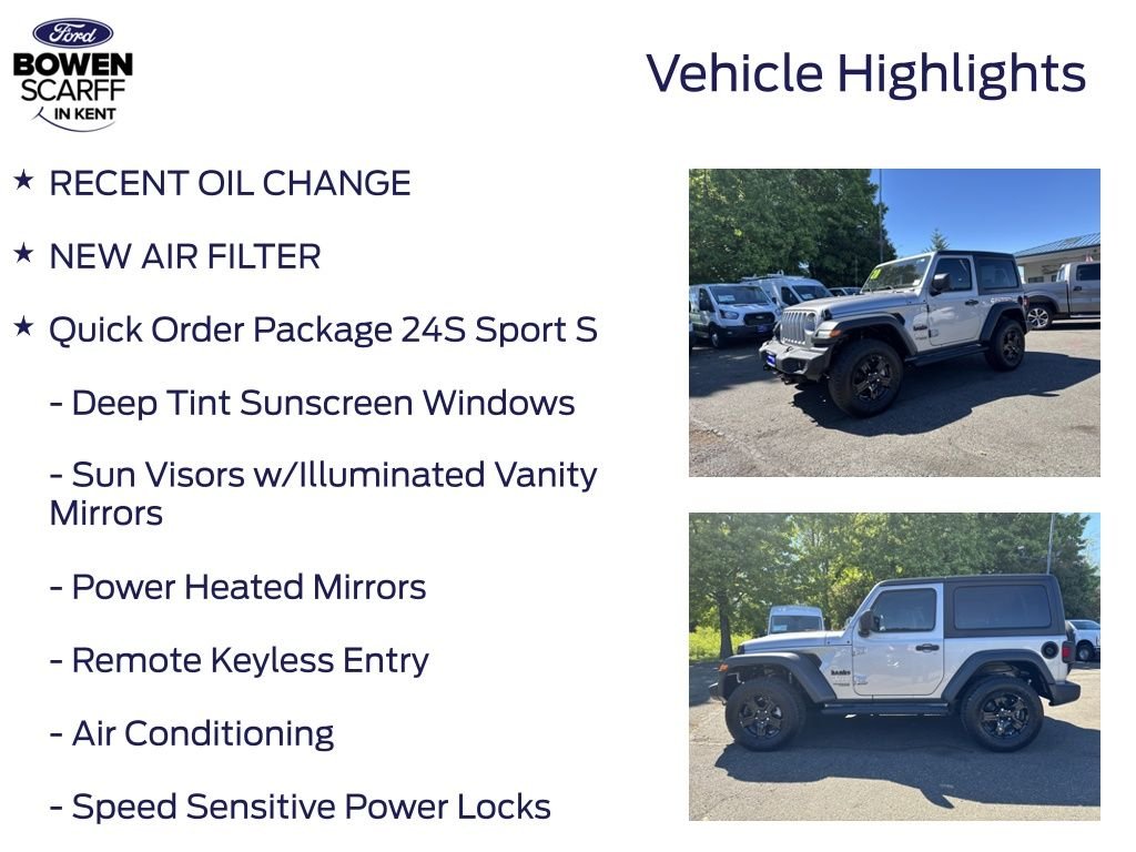 Certified Used 2020 Billet Silver Metallic Clearcoat Jeep Sport S image 5