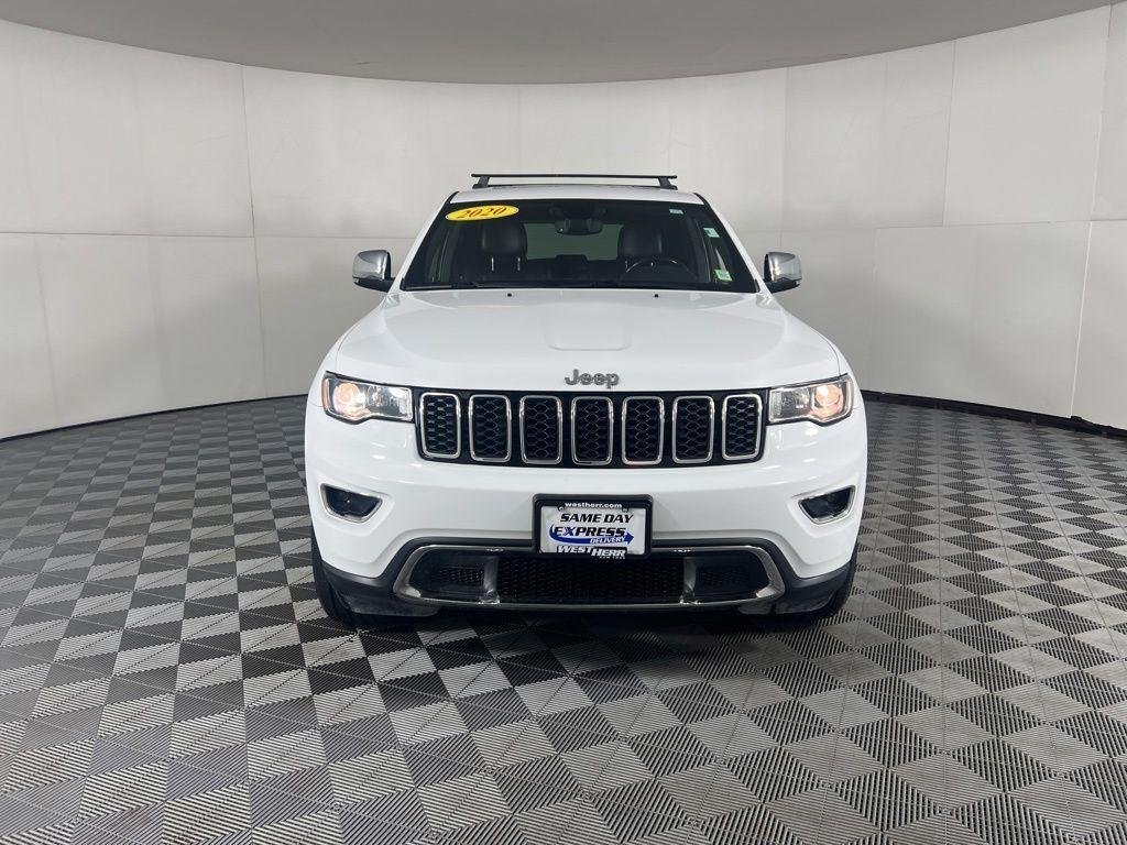 Used 2020 Bright White Clearcoat Jeep Limited image 3