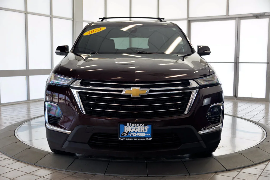 Used 2023 Black Cherry Metallic Chevrolet LT Leather image 3