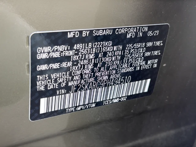 Used 2023 Brown Subaru Touring image 34