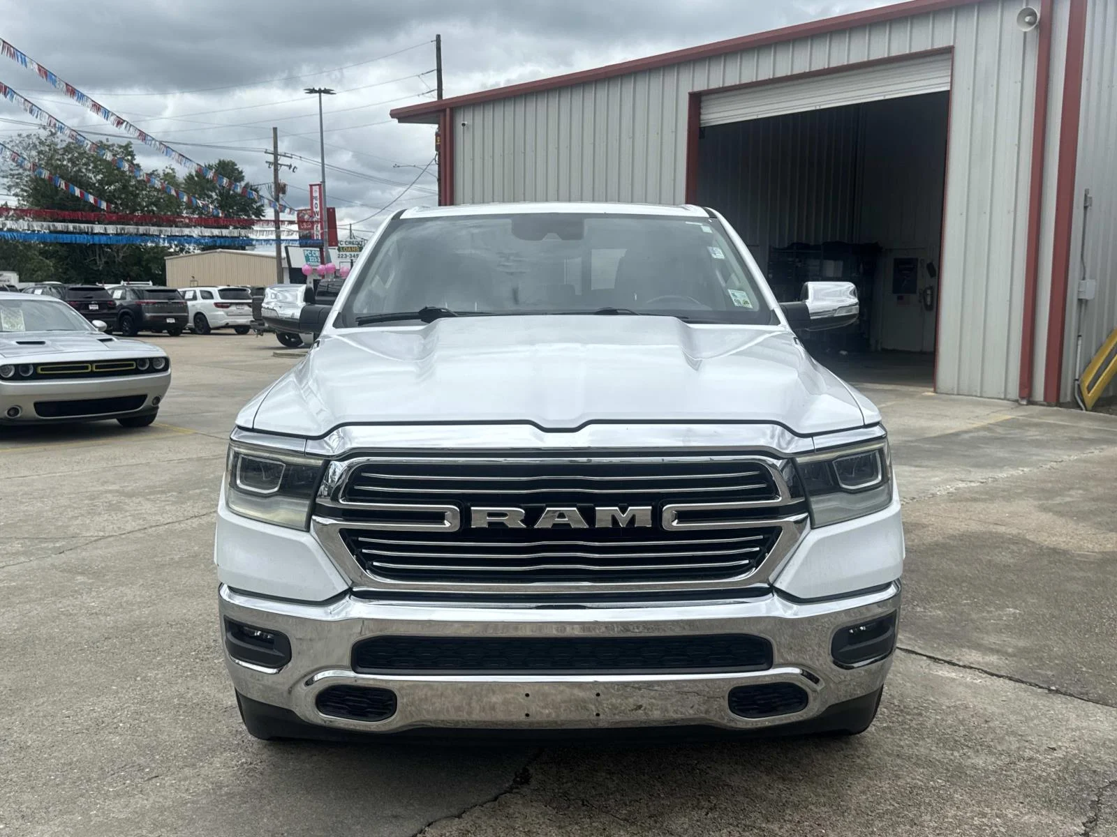 Used 2022 Bright White Clearcoat Ram Laramie image 2