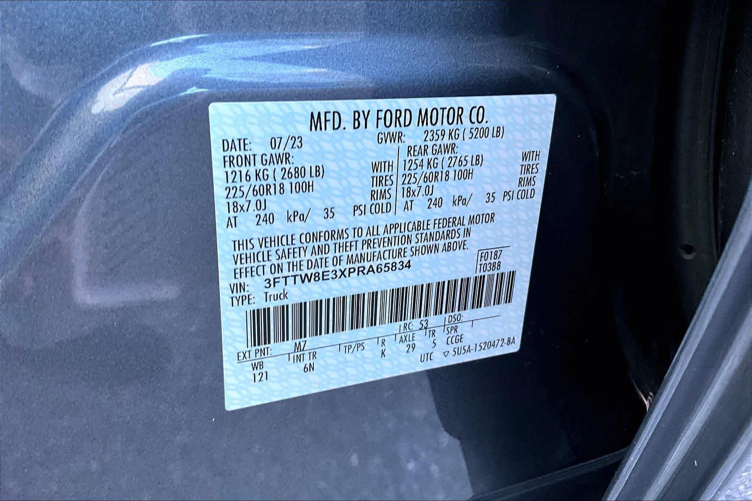Used 2023 Carbonized Gray Metallic Ford Lariat image 36