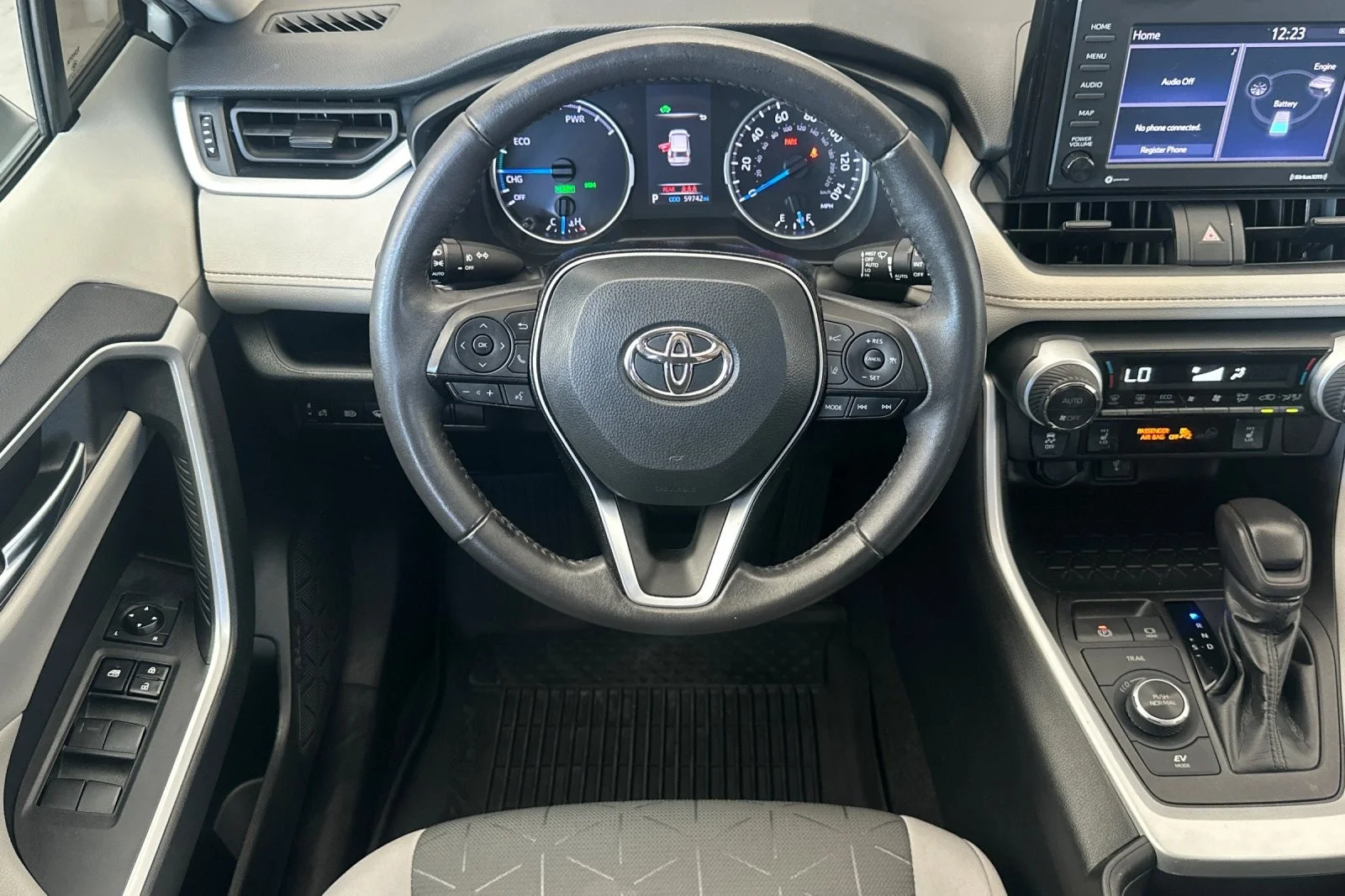 Certified Used 2021 Super White Toyota Hybrid XLE image 13
