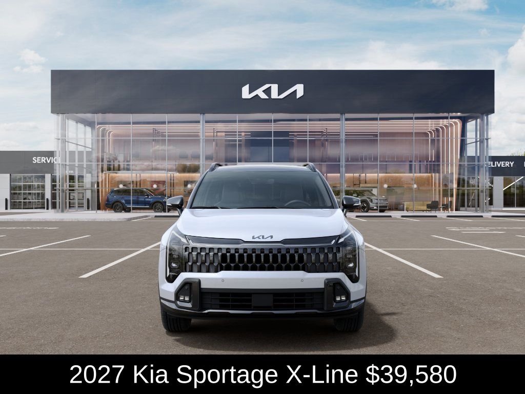 New 2027 Glacial White Pearl / Black Ro Kia X-Line image 3