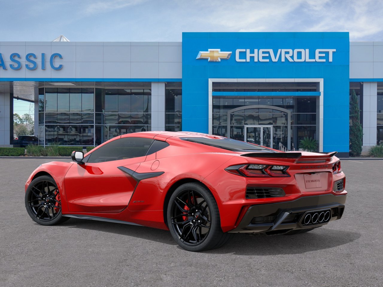 2026 Chevrolet Corvette Z06 1LZ Red at Classic Elite Chevrolet Hwy 6