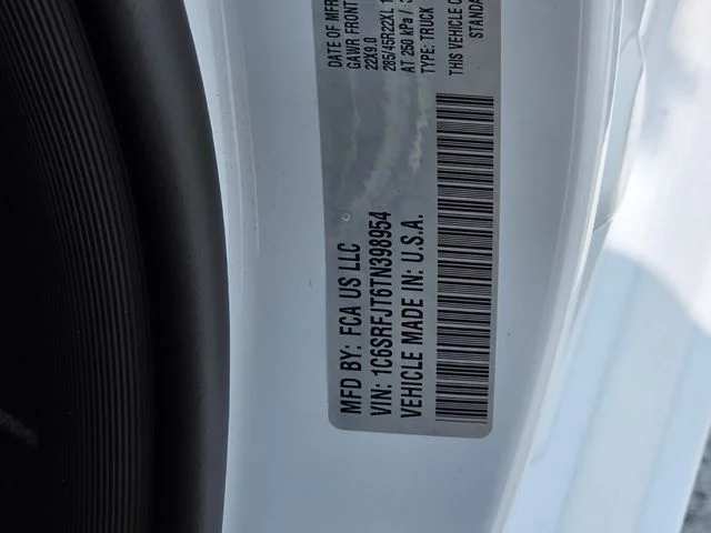 New 2026 Bright White Clear-Coat Exterior Paint RAM Laramie image 33