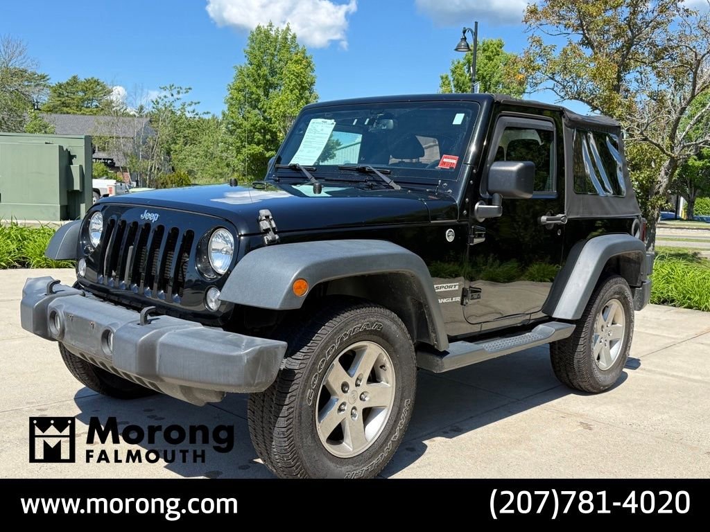 Used 2015 Jeep Wrangler Sport with VIN 1C4AJWAG9FL741402 for sale in Falmouth, ME