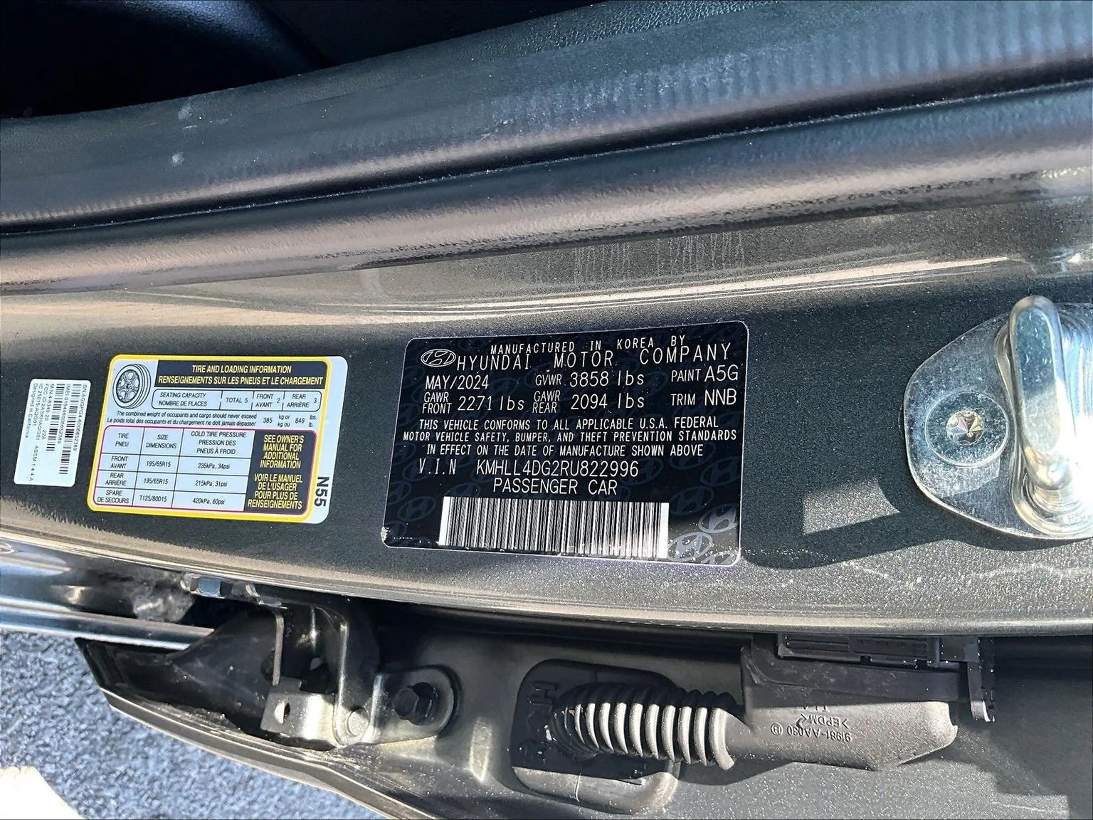 Used 2024 Gray Hyundai SE image 36